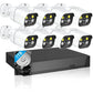 4K CCTV Security Camera System - 8pcs Outdoor IP Cameras